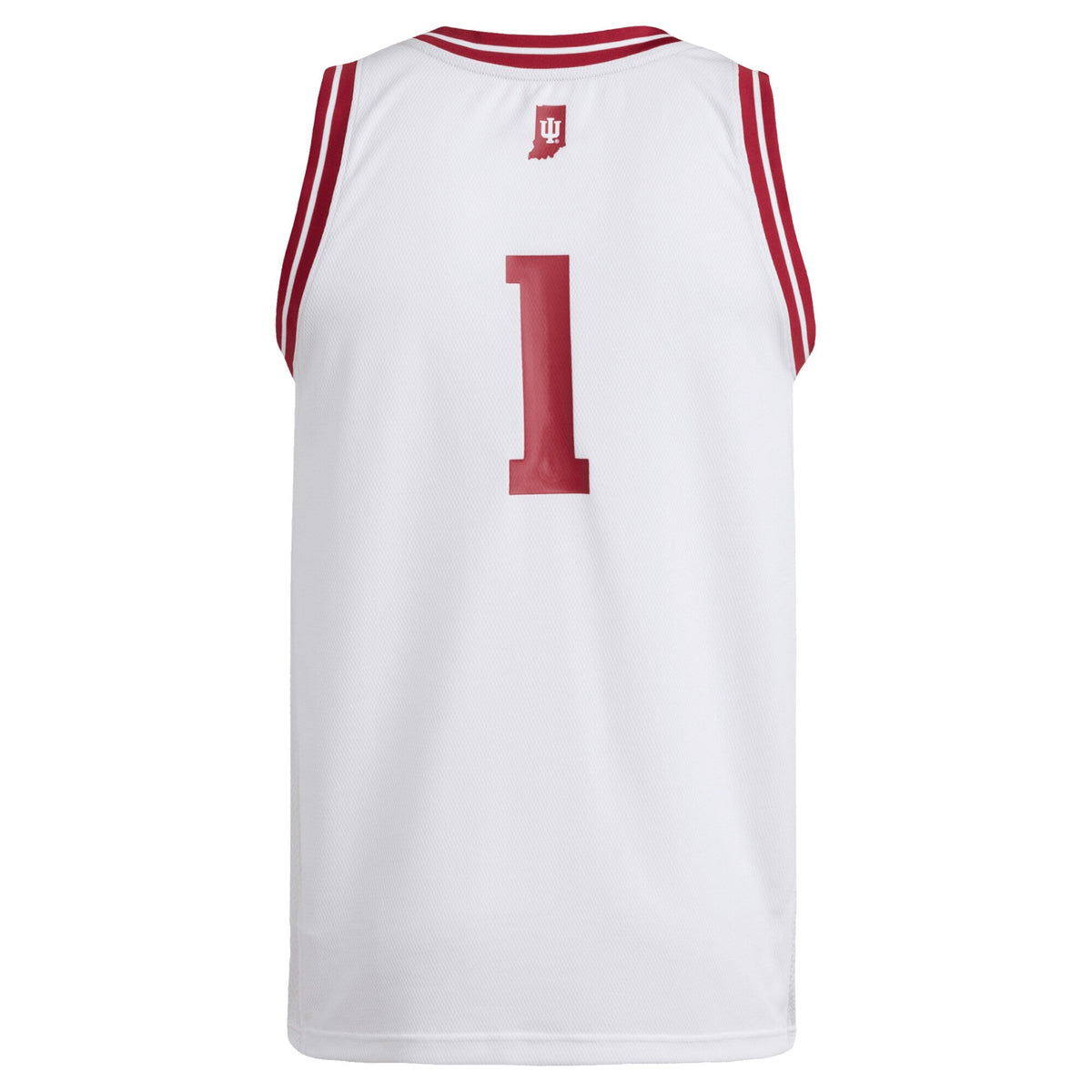 #1 White Indiana Hoosiers Replica Swingman Jersey product image 4, provided for visual reference and product detail review