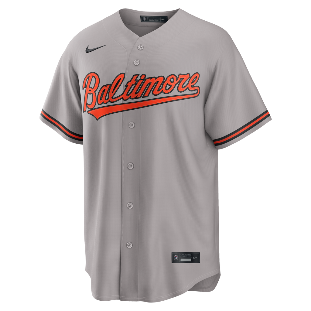 Baltimore Orioles Gunnar Henderson Gray Road Replica Jersey product image 3, provided for visual reference and product