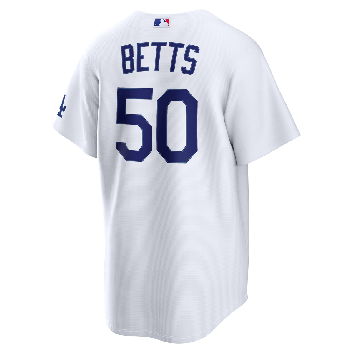Los Angeles Dodgers Mookie Betts White Home Stadium Jersey product image 4, provided for visual reference and product detail