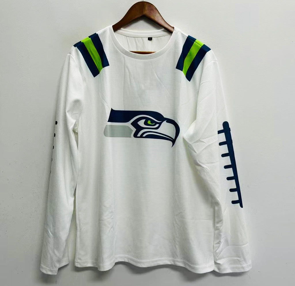 Seattle Seahawks official NFL long sleeve thermal shirt product image 2