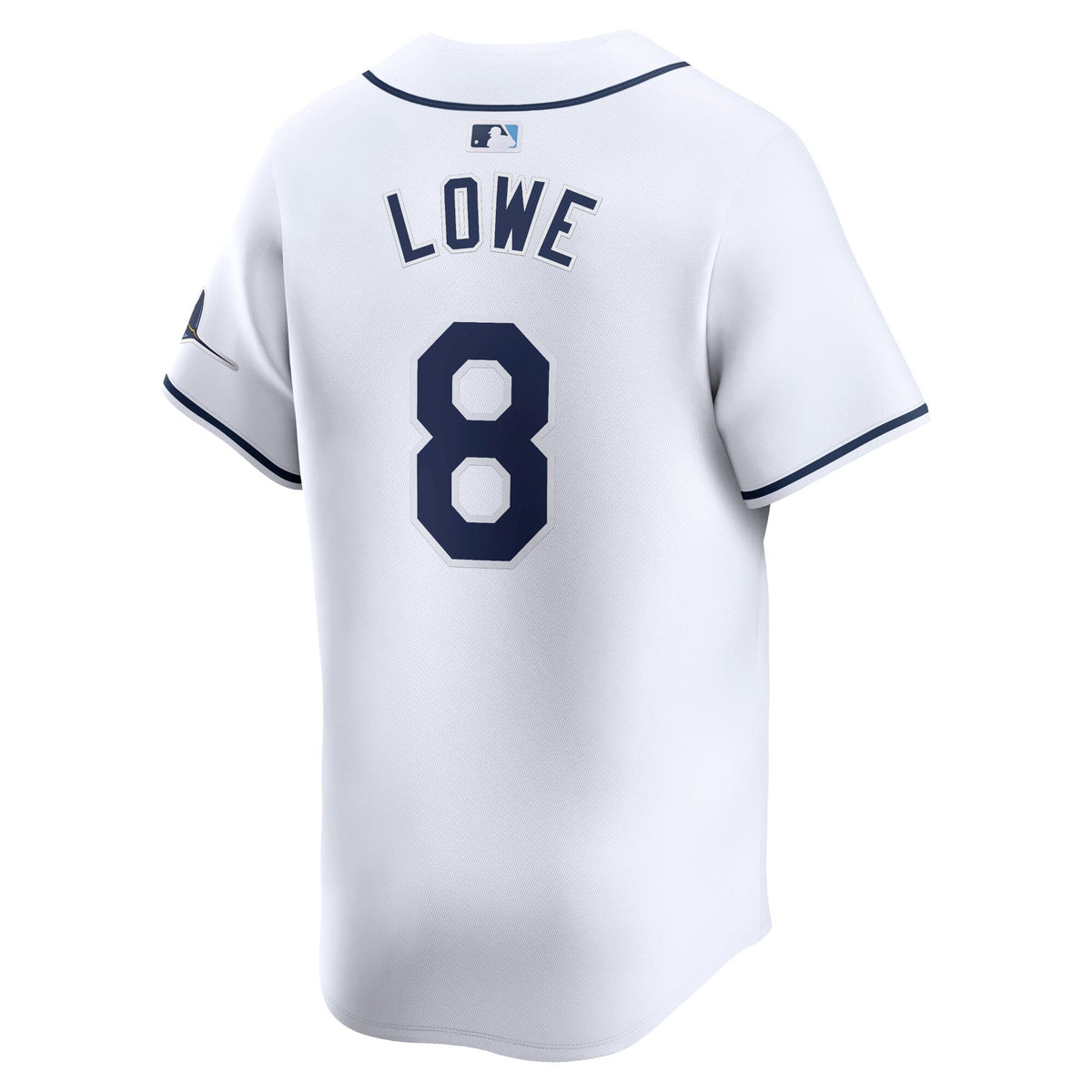 Tampa Bay Rays Brandon Lowe White Home Limited Player Jersey product image 4, provided for visual reference and product