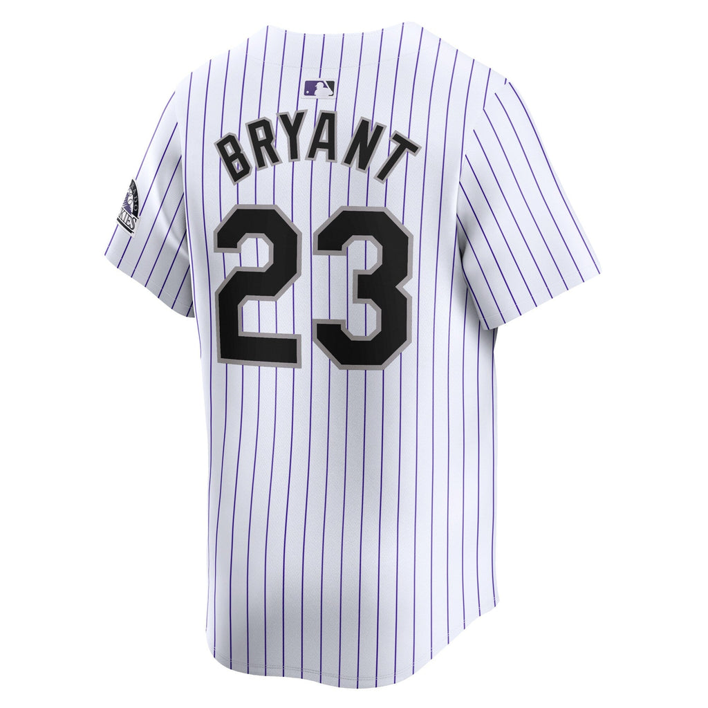 Colorado Rockies Kris Bryant White Home Limited Player Jersey product image 4, provided for visual reference and product