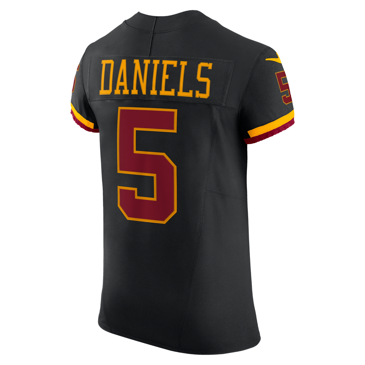Washington Commanders Jayden Daniels Black Alternate Vapor F.U.S.E. Elite Jersey product image 4, provided for visual