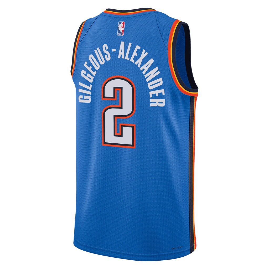 Oklahoma City Thunder Icon Edition Swingman Jersey - Blue - Shai Gilgeous-Alexander product image 3, provided for visual