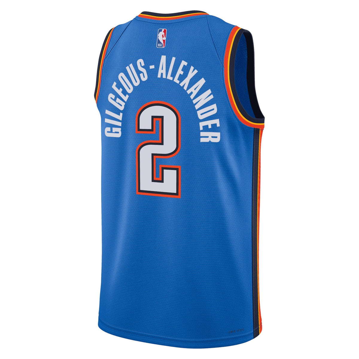 Oklahoma City Thunder Icon Edition Swingman Jersey - Blue - Shai Gilgeous-Alexander product image 3, provided for visual