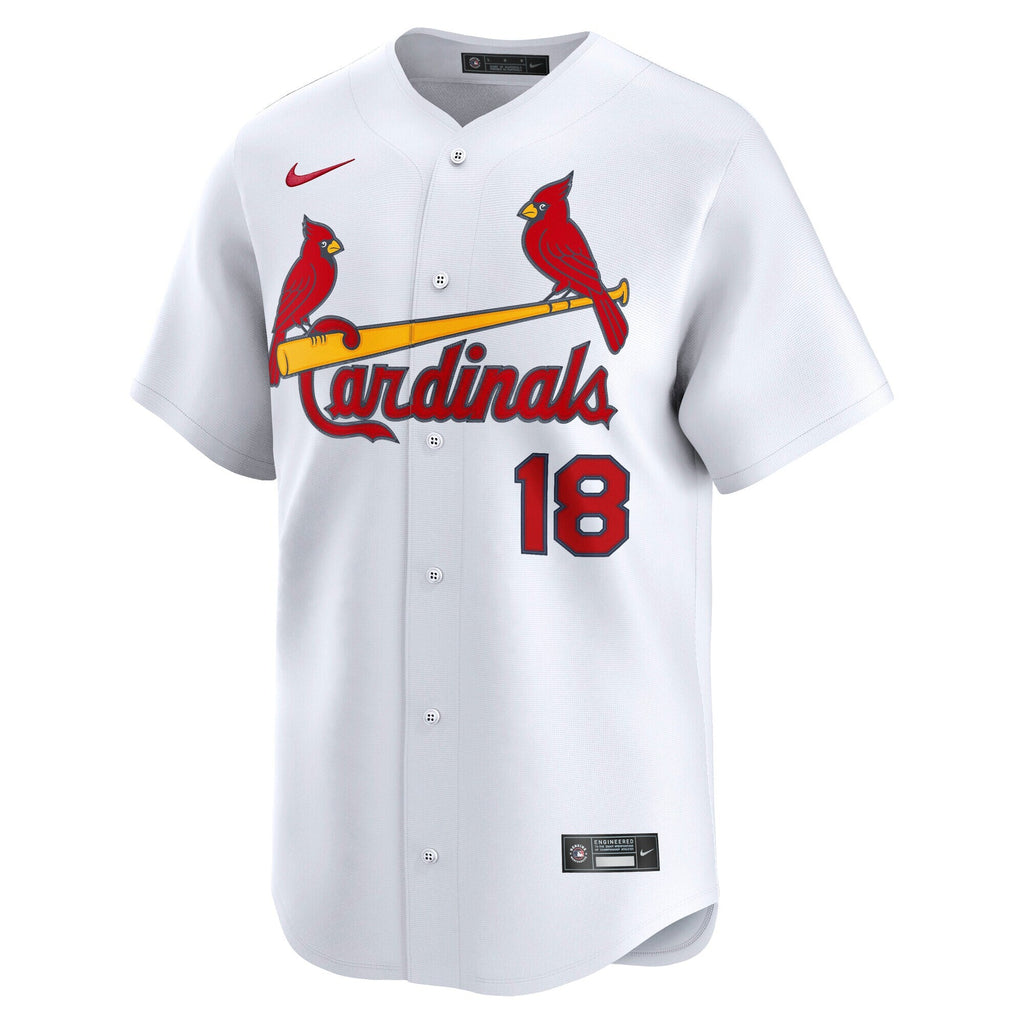 St. Louis Cardinals Jordan Walker White Home Limited Player Jersey product image 3, provided for visual reference and
