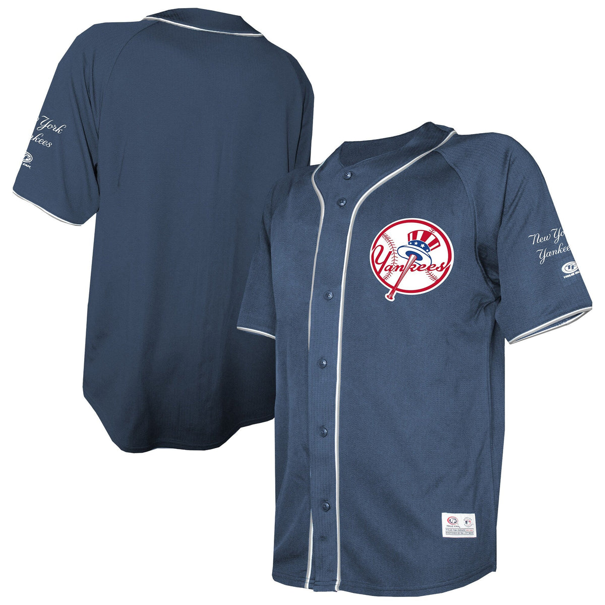 New York Yankees Navy Team Color Full-Button Fashion Jersey product image 1, provided for visual reference and product