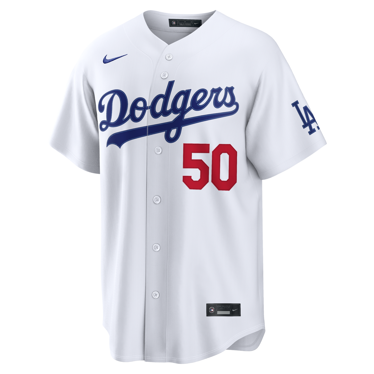 Los Angeles Dodgers Mookie Betts White Home Stadium Jersey product image 3, provided for visual reference and product detail