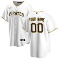 Pittsburgh Pirates White Home Replica Custom Jersey product image 1, provided for visual reference and product detail review