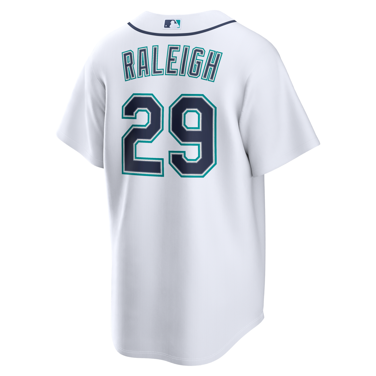 Seattle Mariners Cal Raleigh White Home Replica Jersey product image 4, provided for visual reference and product detail