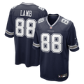 Dallas Cowboys CeeDee Lamb Navy Game Jersey product image 1, provided for visual reference and product detail review