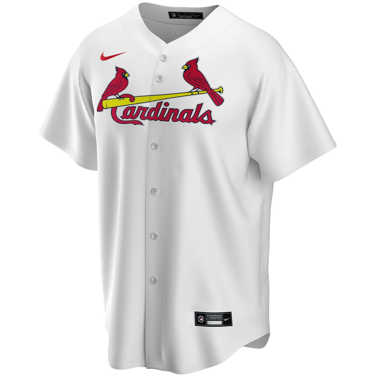 St. Louis Cardinals White Home Replica Custom Jersey product image 3, provided for visual reference and product detail review