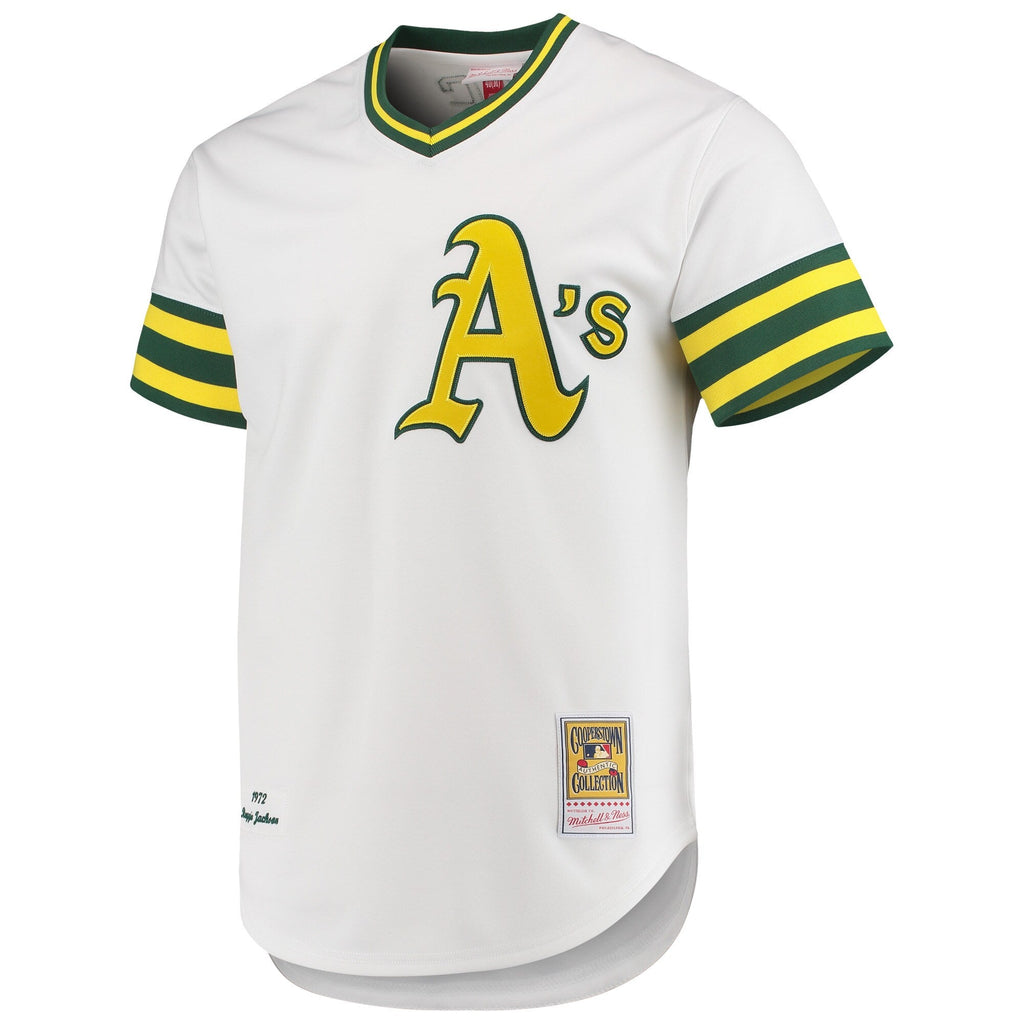 Athletics Reggie Jackson White 1972 Cooperstown Collection Authentic Jersey product image 3, provided for visual reference