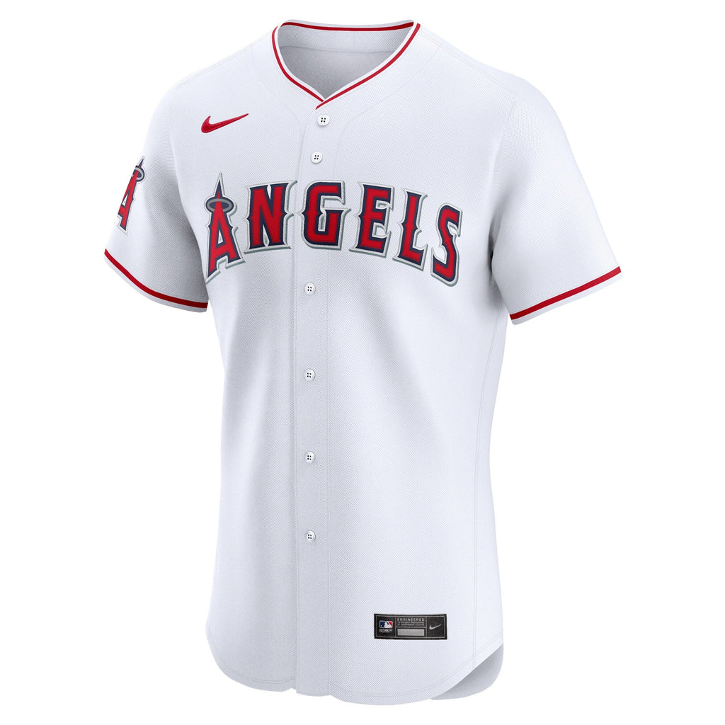 Los Angeles Angels White Home Elite Jersey product image 3, provided for visual reference and product detail review