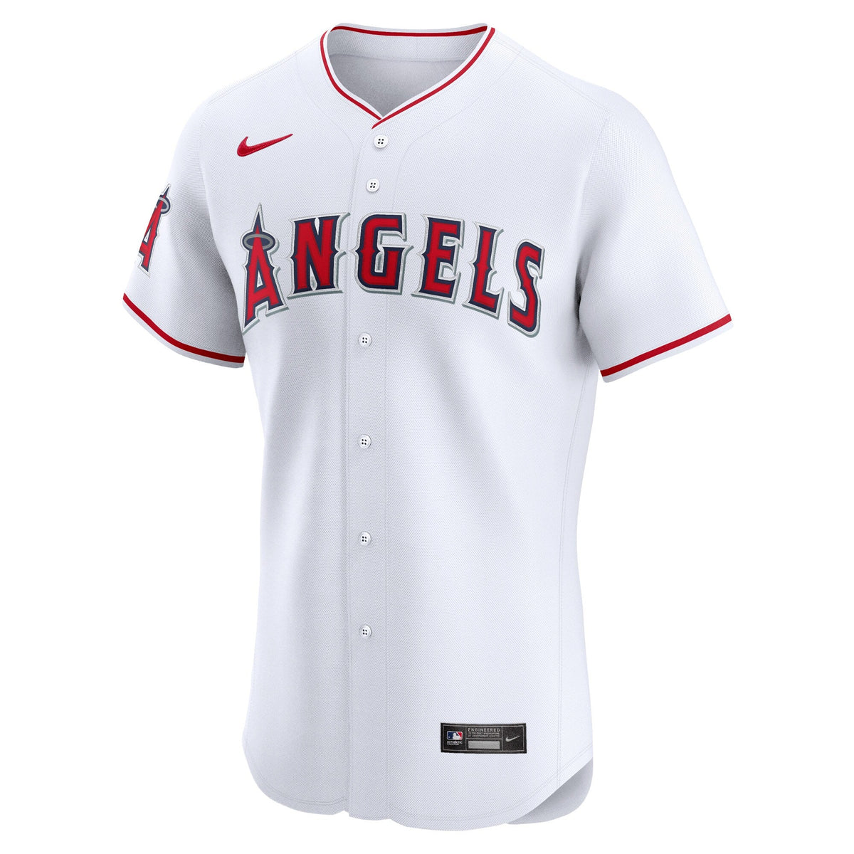 Los Angeles Angels White Home Elite Jersey product image 3, provided for visual reference and product detail review