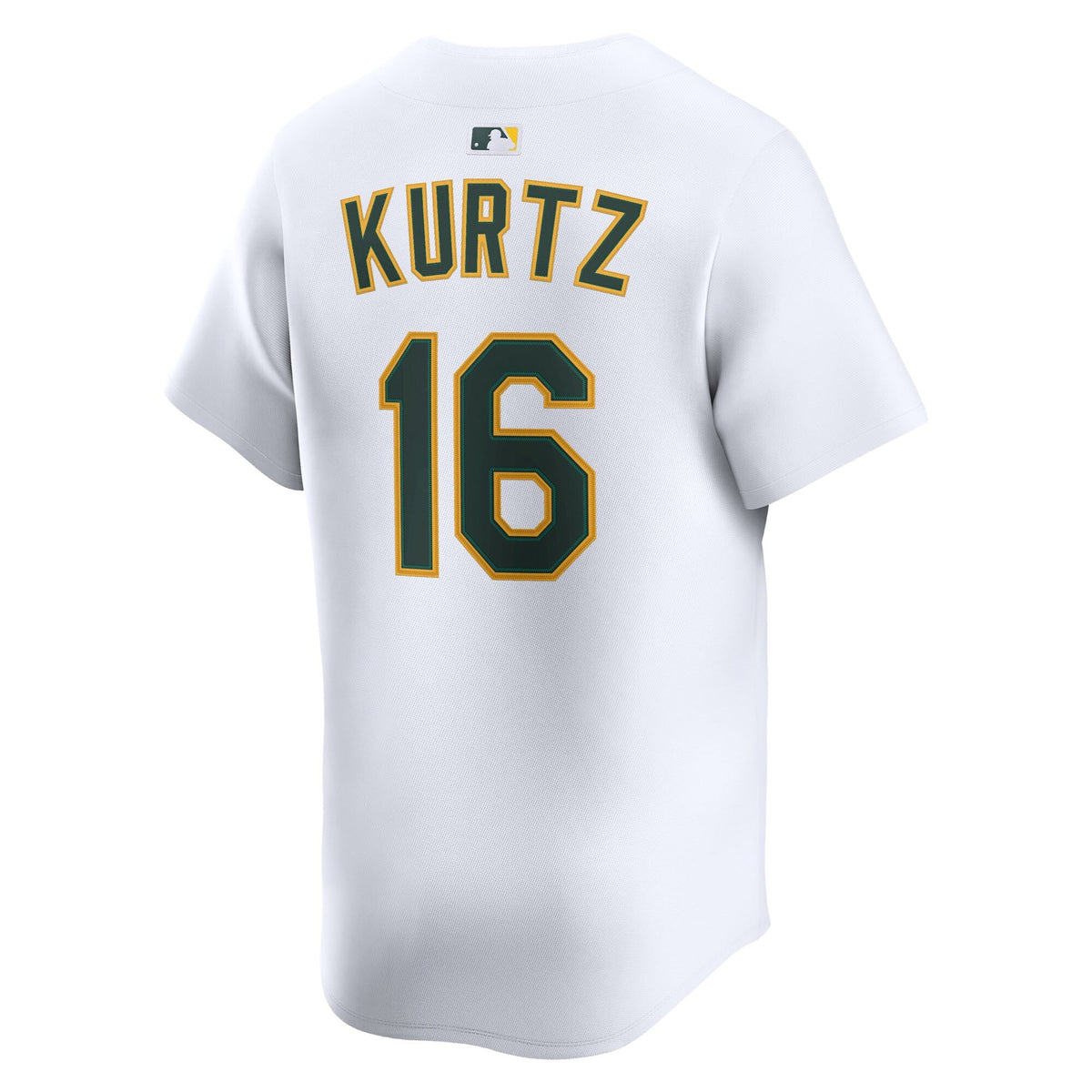 Athletics Nick Kurtz White Home Limited Player Jersey product image 4, provided for visual reference and product detail