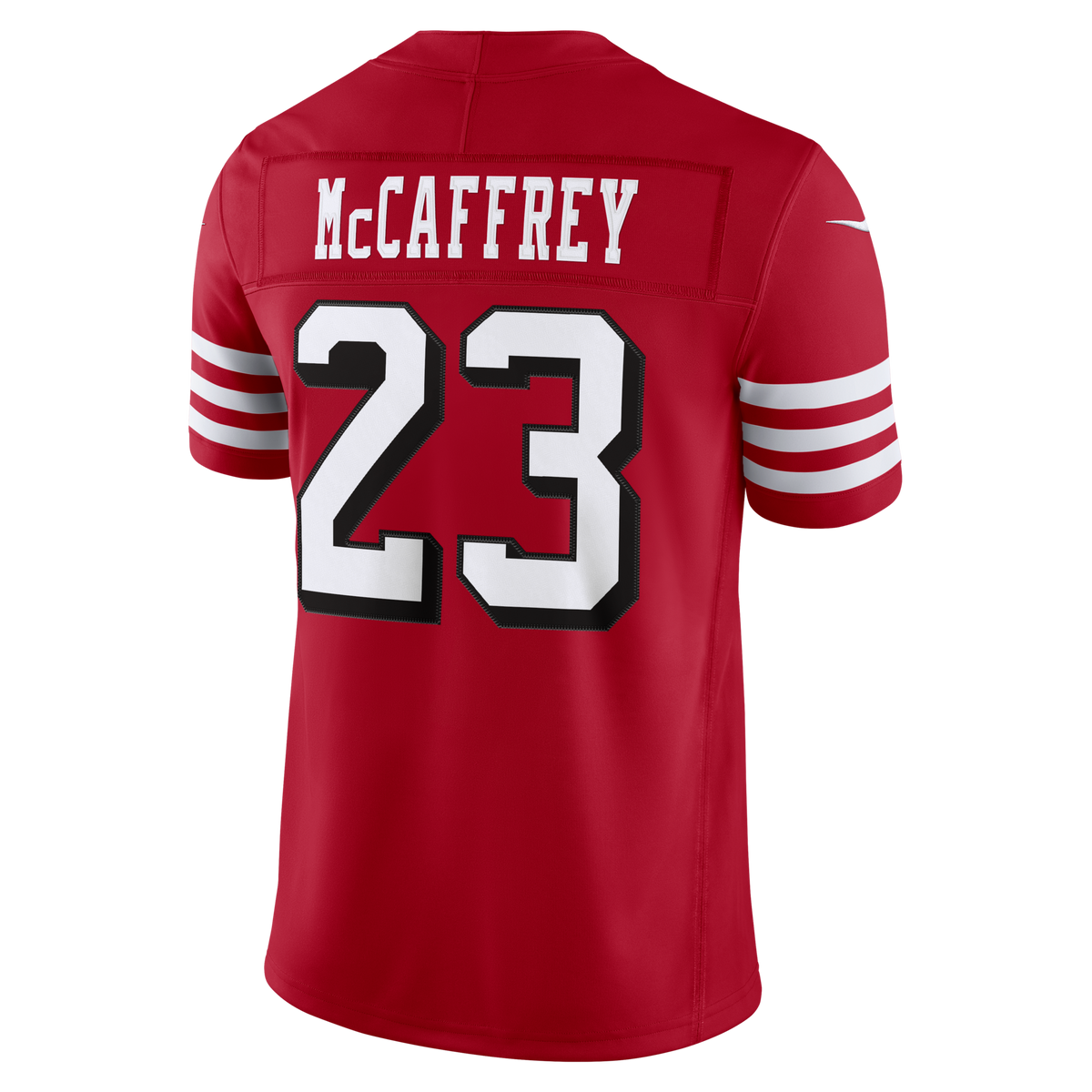 San Francisco 49ers Christian McCaffrey Scarlet Alternate Vapor F.U.S.E. Stitched Limited Jersey product image 4, provided