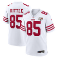 San Francisco 49ers George Kittle White 80th Anniversary Game Jersey product image 1, provided for visual reference and