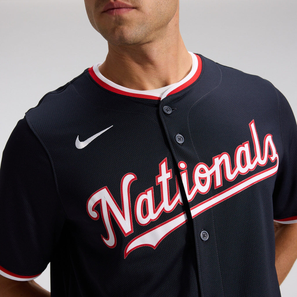 Washington Nationals James Wood Navy Alternate Limited Player Jersey product image 10, provided for visual reference and