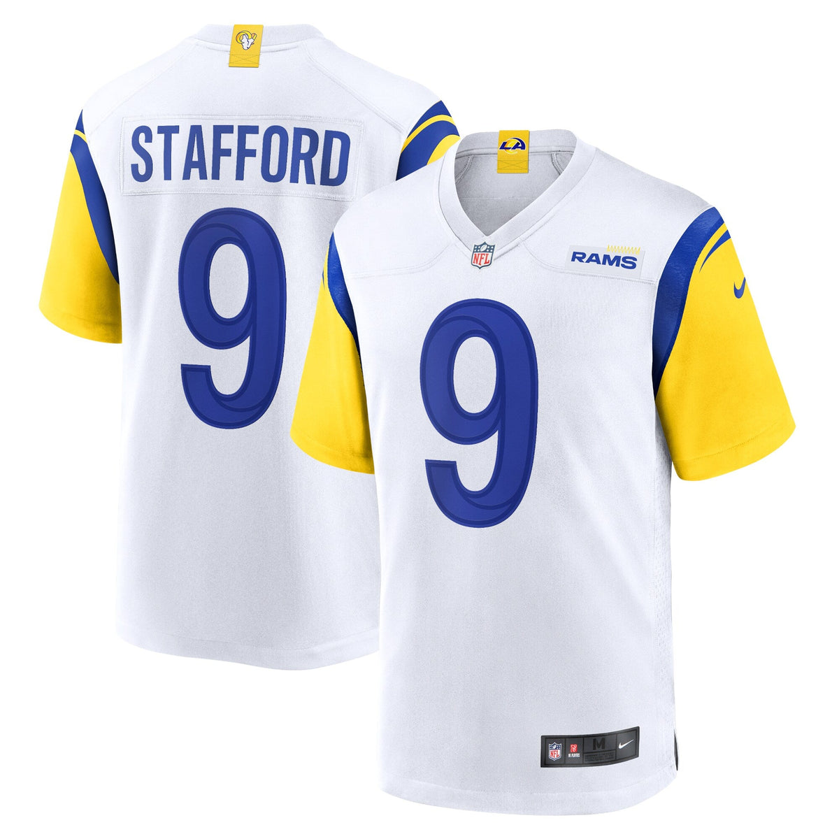 Los Angeles Rams Matthew Stafford White Alternate Game Jersey product image 2, provided for visual reference and product