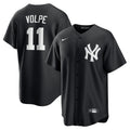 New York Yankees Anthony Volpe Black Fashion Replica Player Jersey product image 1, provided for visual reference and