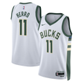 Milwaukee Bucks Association Edition Swingman Jersey - White - Tyler Herro product image 1, provided for visual reference and