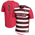 #1 Georgia Bulldogs Lightweight Soccer Fashion Jersey - Red product image 1, provided for visual reference and product