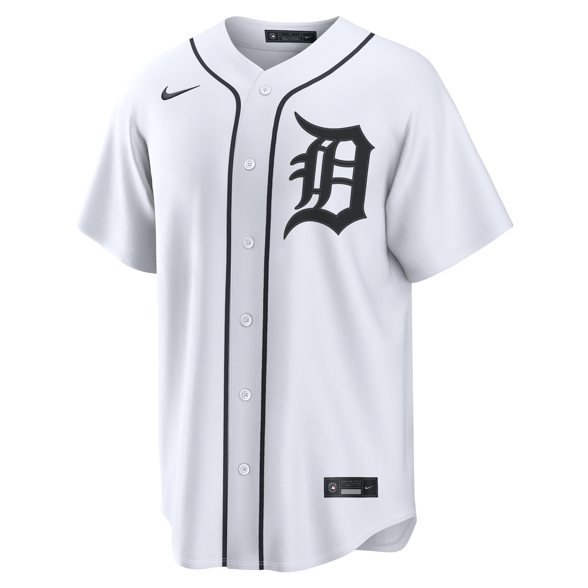Detroit Tigers Javier Báez White Home Replica Jersey product image 3, provided for visual reference and product detail review