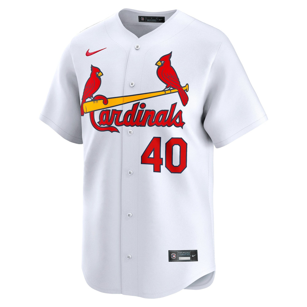 St. Louis Cardinals Willson Contreras White Home Limited Player Jersey product image 3, provided for visual reference and