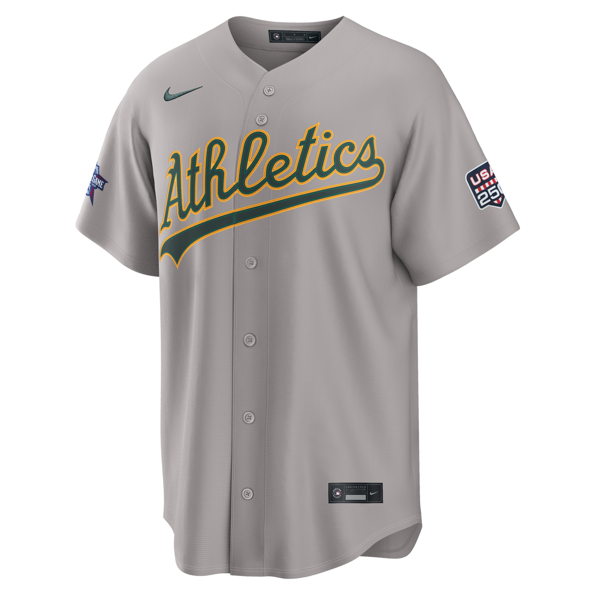 2026 All-Star Game Athletics Shea Langeliers Gray Replica Jersey product image 3, provided for visual reference and product