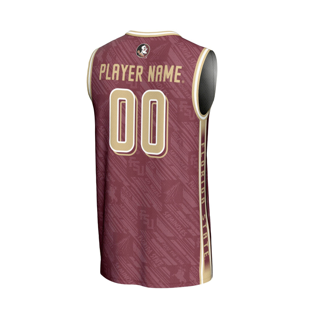 Florida State Seminoles NIL Pick-A-Player Basketball Highlight Print Lightweight Jersey - Garnet product image 4, provided