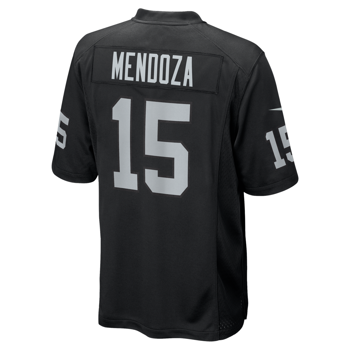 Las Vegas Raiders Fernando Mendoza Black 2026 NFL Draft First Round Pick No. 1 Team Game Jersey product image 4, provided