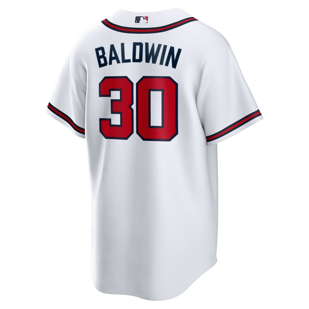 Atlanta Braves Drake Baldwin White Home Replica Jersey product image 4, provided for visual reference and product detail