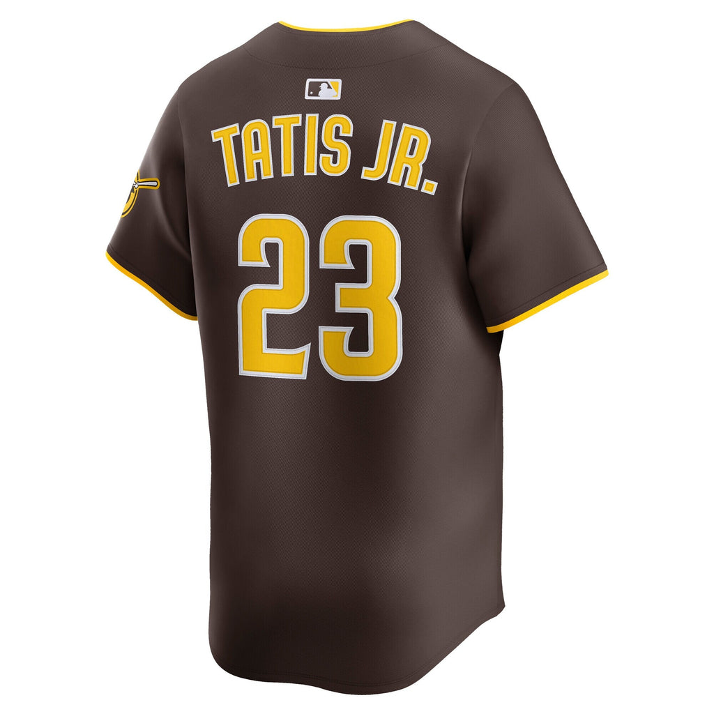 San Diego Padres Fernando Tatis Jr. Brown Road Limited Player Jersey product image 4, provided for visual reference and