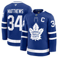 Toronto Maple Leafs Auston Matthews Blue Captain Patch Home Premium Jersey product image 1, provided for visual reference