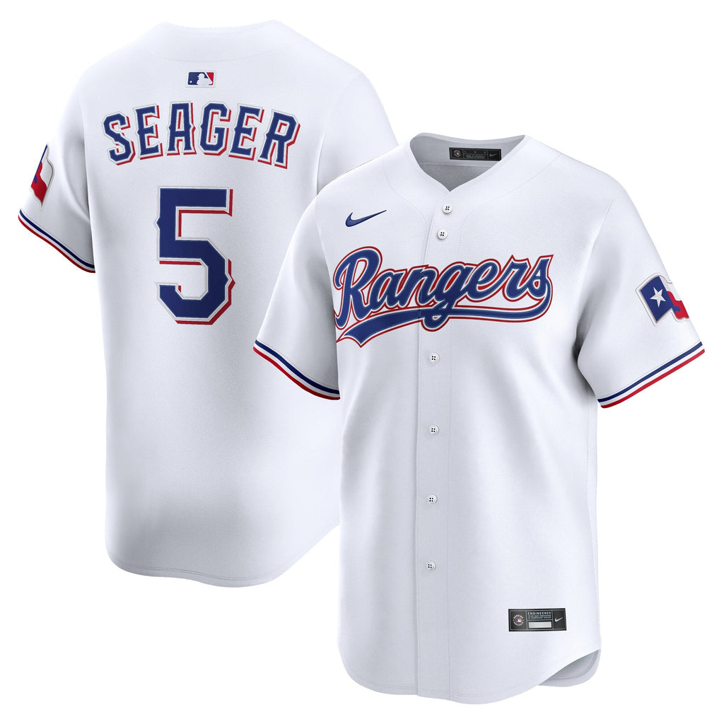 Texas Rangers Corey Seager White Home Limited Player Jersey product image 2, provided for visual reference and product