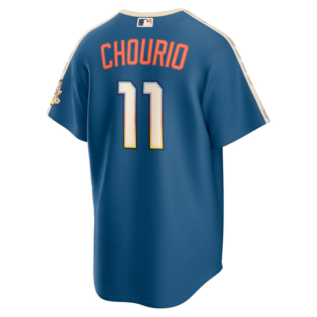 Milwaukee Brewers Jackson Chourio Mineral Blue 2026 City Connect Stadium Jersey product image 4, provided for visual