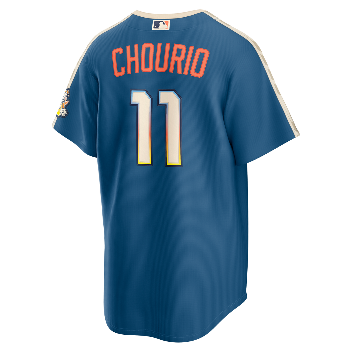 Milwaukee Brewers Jackson Chourio Mineral Blue 2026 City Connect Stadium Jersey product image 4, provided for visual
