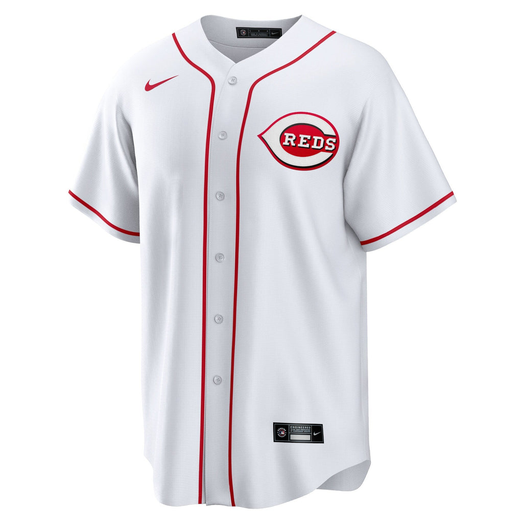 Cincinnati Reds White Home Blank Replica Jersey product image 3, provided for visual reference and product detail review