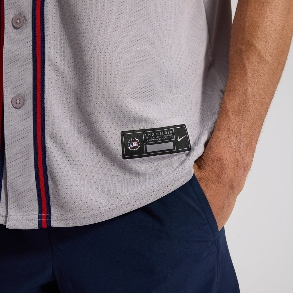 Atlanta Braves Ozzie Albies Gray Road Limited Player Jersey product image 9, provided for visual reference and product