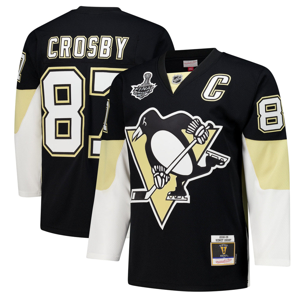 Pittsburgh Penguins Sidney Crosby Black 2008-09 Power Play Jersey product image 1, provided for visual reference and product