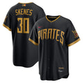 Pittsburgh Pirates Paul Skenes Black 2026 City Connect Stadium Jersey product image 1, provided for visual reference and