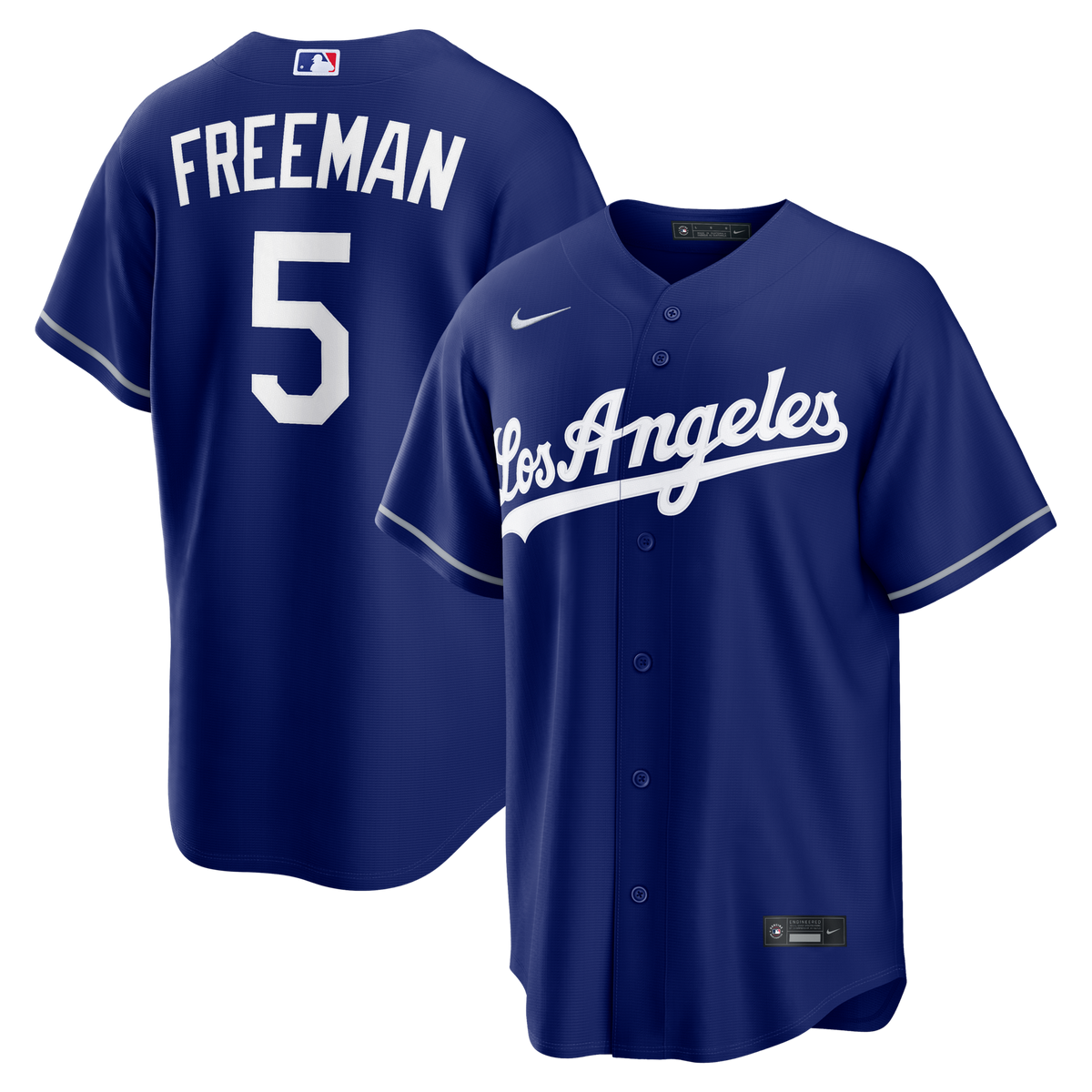Los Angeles Dodgers Freddie Freeman Royal Alternate Replica Jersey product image 2, provided for visual reference and