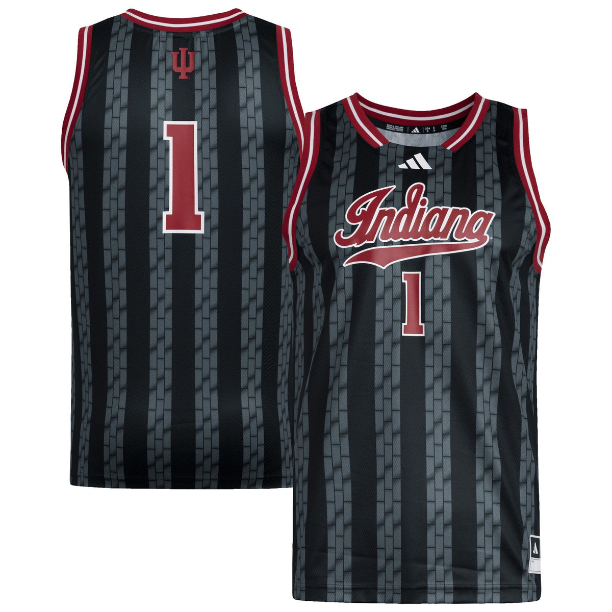 #1 Indiana Hoosiers Replica Swingman Jersey - Black product image 2, provided for visual reference and product detail review