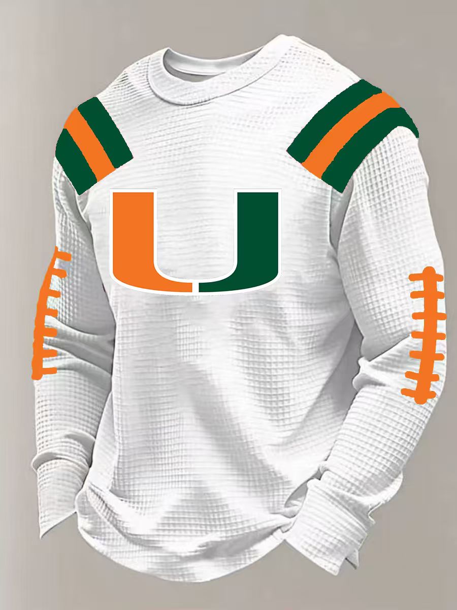 Miami Hurricanes official NCAA long sleeve thermal shirt product image 1