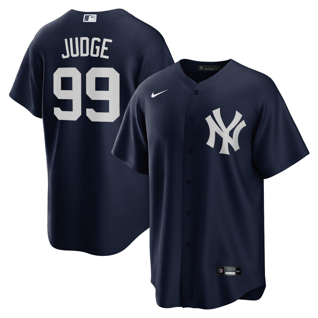 New York Yankees Aaron Judge Navy 2020 Spring Training Replica Player Jersey product image 1, provided for visual reference