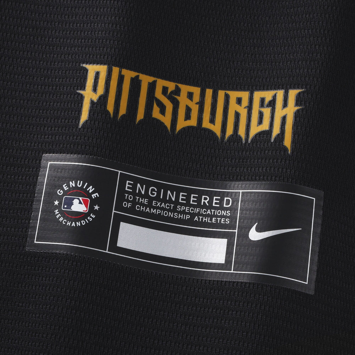 Pittsburgh Pirates Konnor Griffin Black 2026 City Connect Stadium Jersey product image 8, provided for visual reference and
