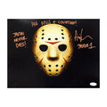 Ari Lehman Autographed Jason Mask 11x14 JSA product image 1, provided for visual reference and product detail review