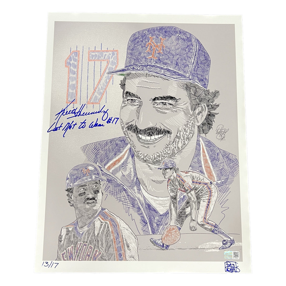 Keith Hernandez Maz Adams Art PrintLast to Wear 17 11x14 Steiner CX product image 1, provided for visual reference and