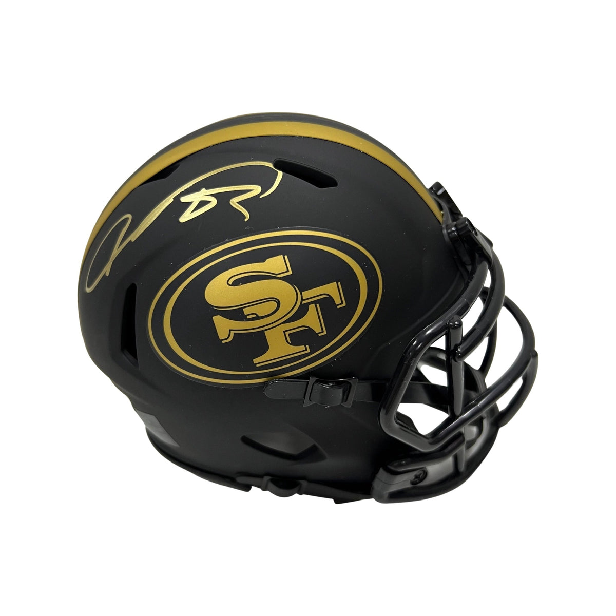 Vernon Davis Autographed San Francisco 49’ers Eclipse Mini Helmet Beckett product image 1, provided for visual reference and